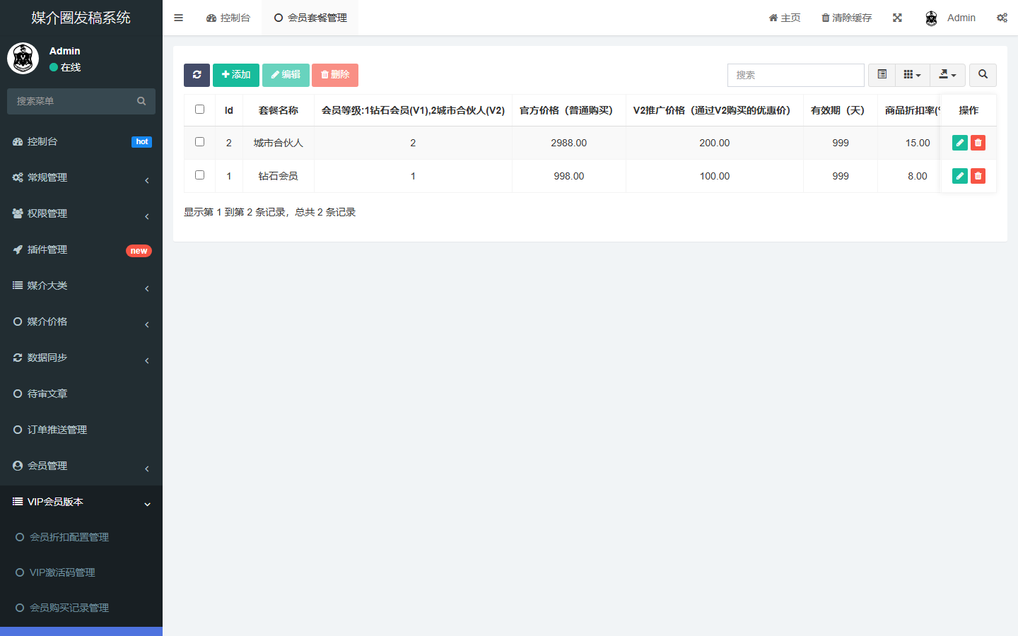 VIP 管理